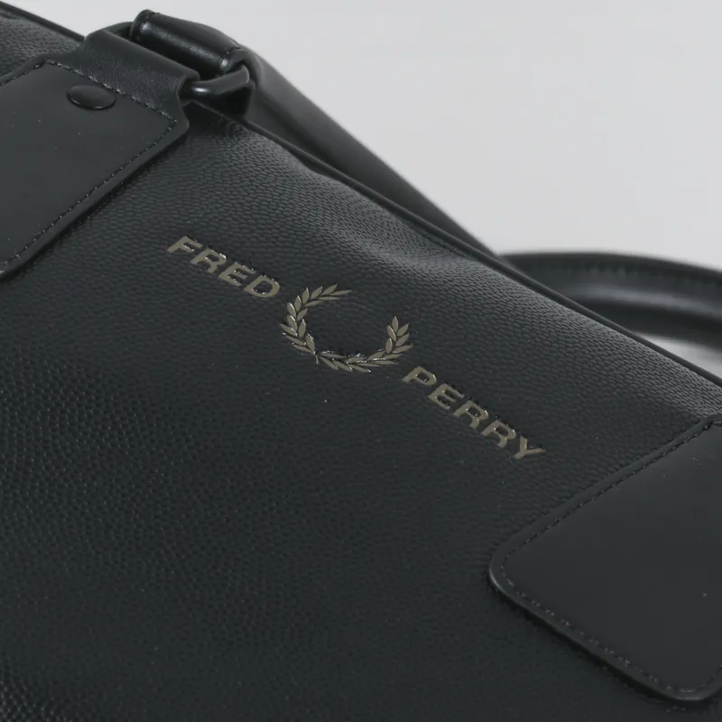 Fred Perry Womens Scotch Grain Grip Bag Black-4