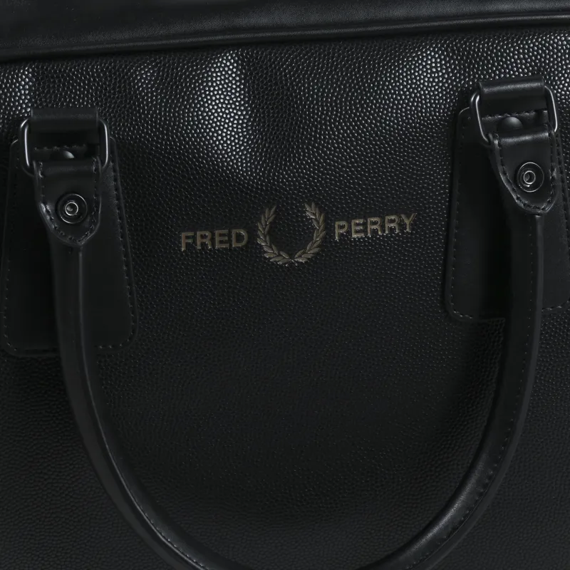 Fred Perry Womens Scotch Grain Grip Bag Black-3