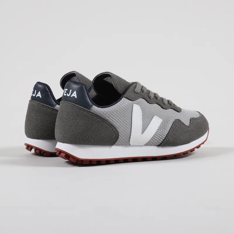 Veja Womens SDU B-Mesh Vegan Shoes Silver White Nautico-2