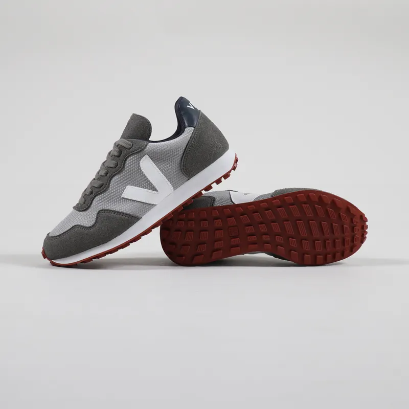 Veja Womens SDU B-Mesh Vegan Shoes Silver White Nautico-1