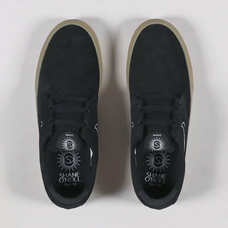 Nike SB Shane Shoes Black White Gum-3