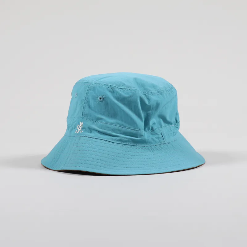 Gramicci Shell Reversible Bucket Hat Mocha Aqua-1