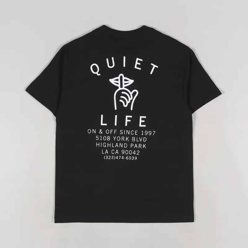 The Quiet Life Shh Shop T Shirt Black