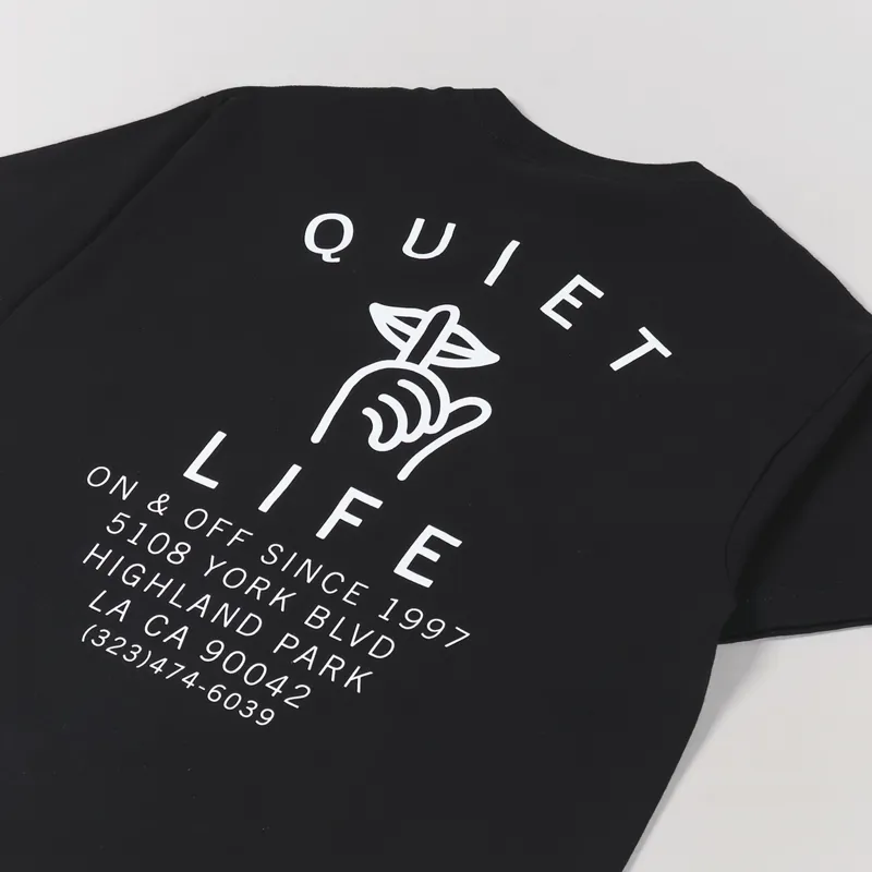 The Quiet Life Shh Shop T Shirt Black-2