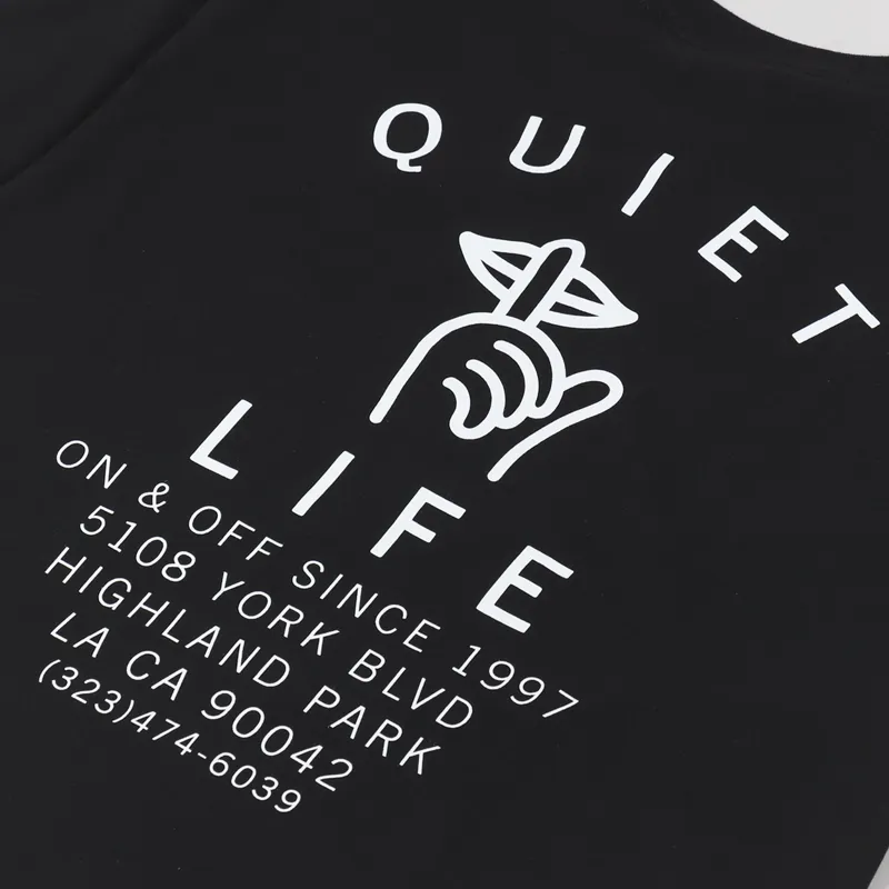 The Quiet Life Shh Shop T Shirt Black-4