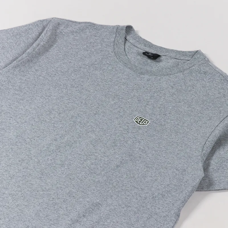 Deus Ex Machina Shield Standard T Shirt Grey Marle-2