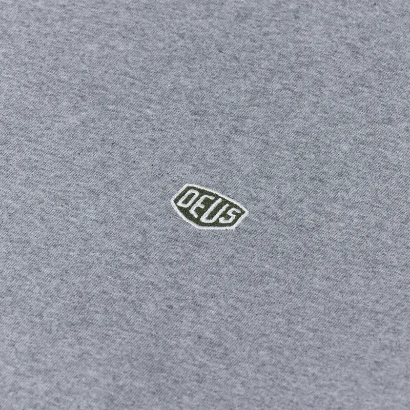 Deus Ex Machina Shield Standard T Shirt Grey Marle-1