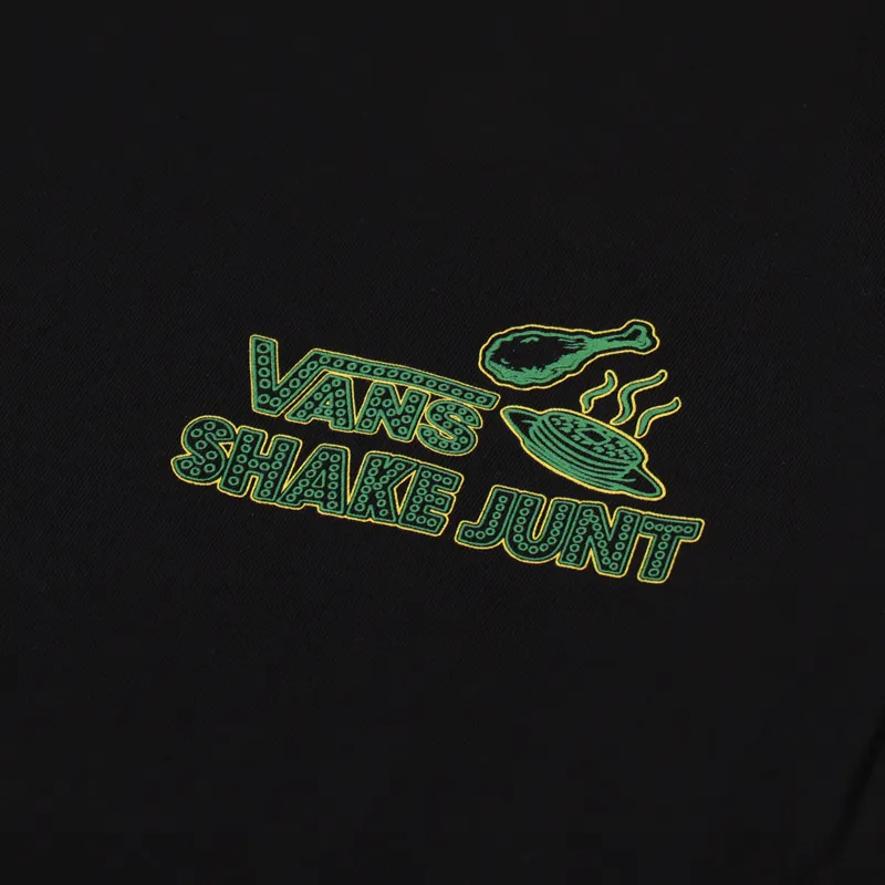 Vans x Shake Junt Chicken And Waffle T Shirt Black-4