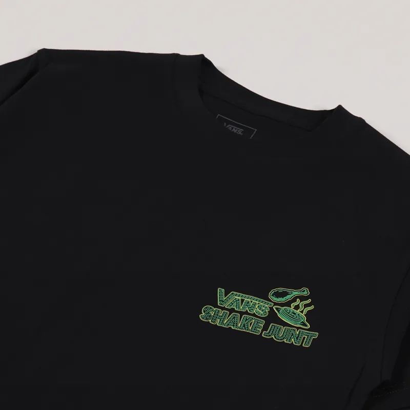 Vans x Shake Junt Chicken And Waffle T Shirt Black-3