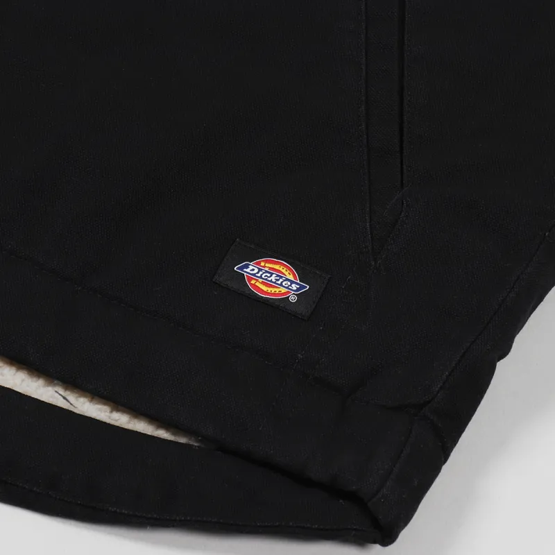 Dickies Sherpa Lined Duck Vest Black-6