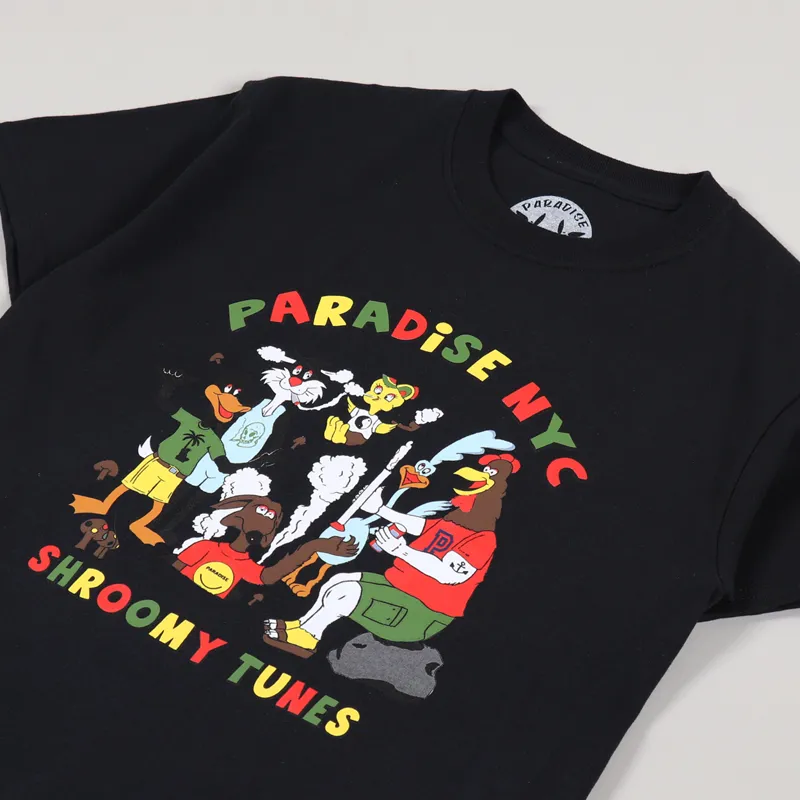 Paradise NYC Shroomy Tunes T Shirt Black-1