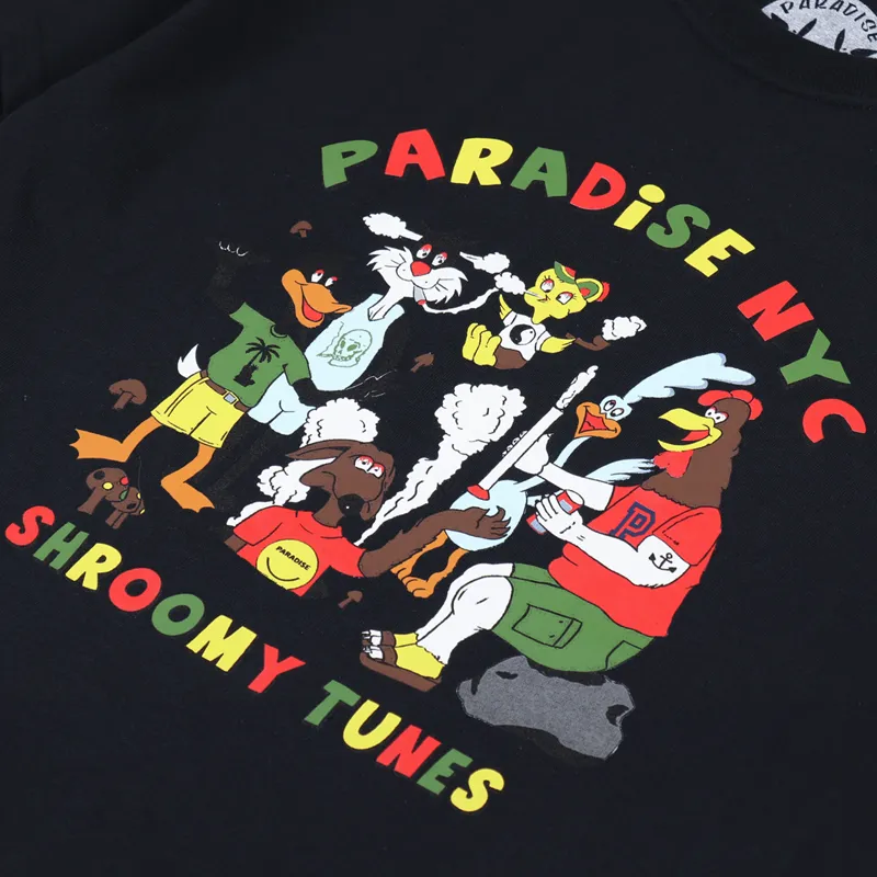 Paradise NYC Shroomy Tunes T Shirt Black-3