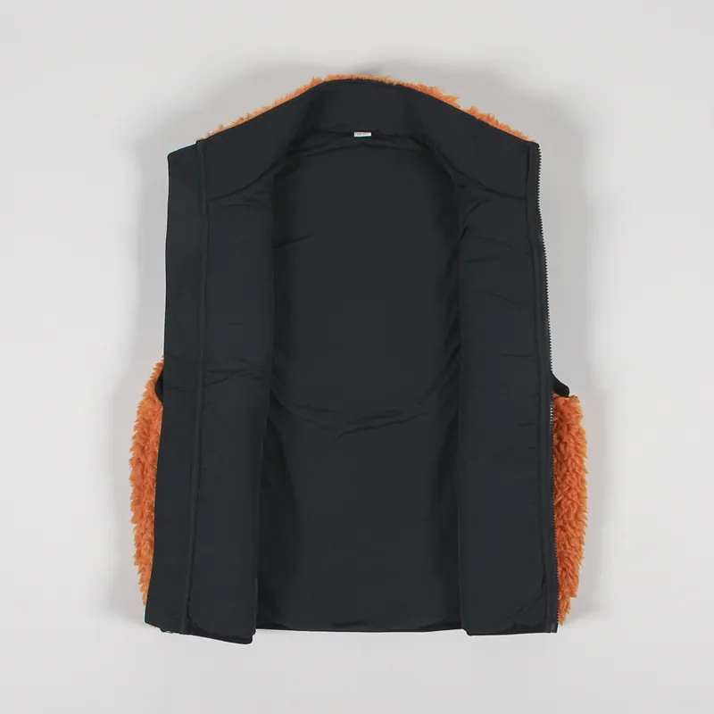 Stussy Sherpa Vest Orange-1