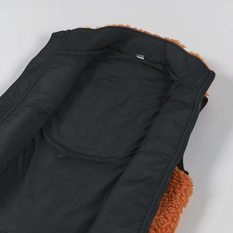 Stussy Sherpa Vest Orange-3