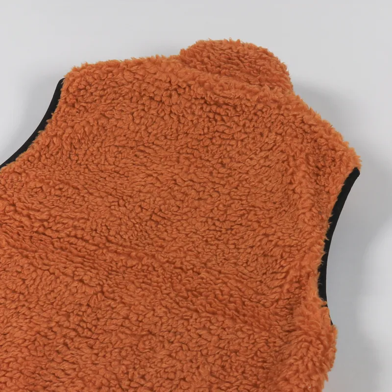 Stussy Sherpa Vest Orange-4