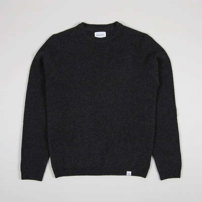 Norse Projects Sigfred Lambswool Sweater Charcoal Melange