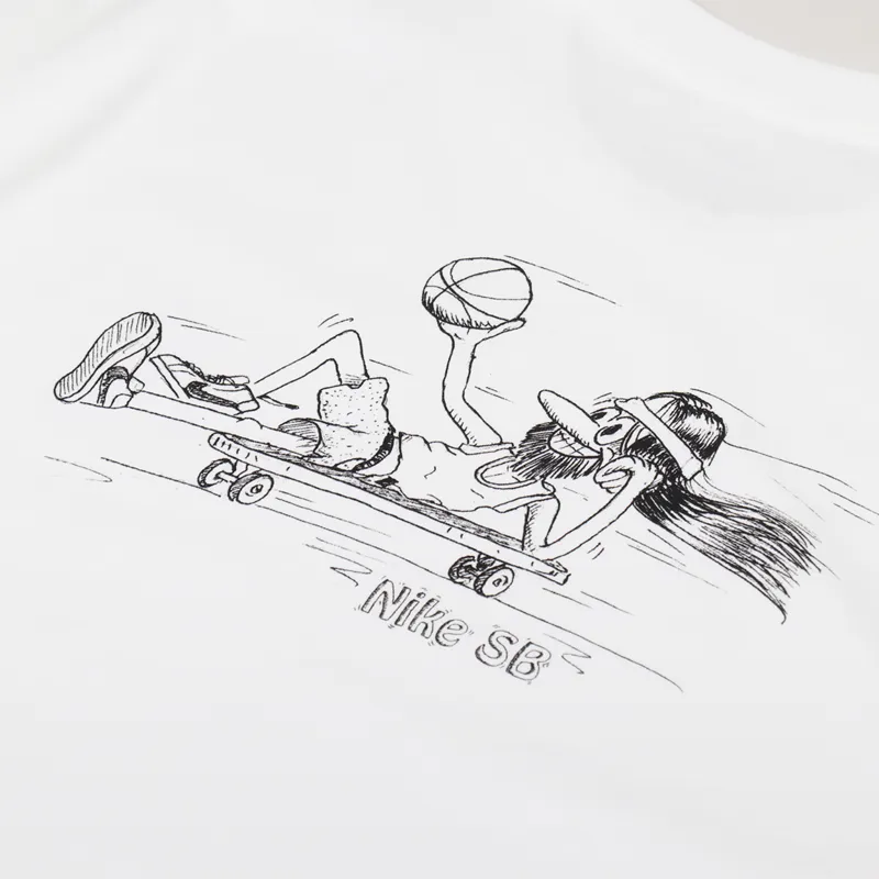 Nike SB Duder T Shirt White Black-4