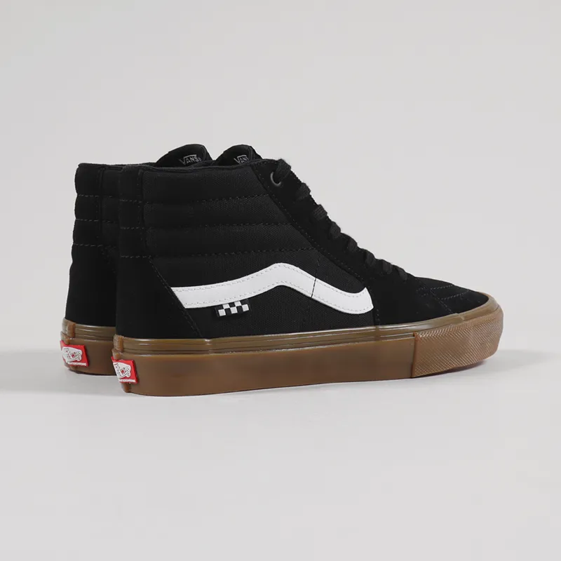 Vans Skate Sk8-Hi Shoes Black Gum-2