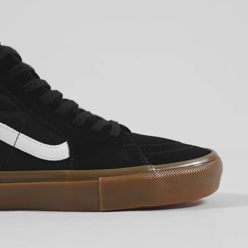Vans Skate Sk8-Hi Shoes Black Gum-6