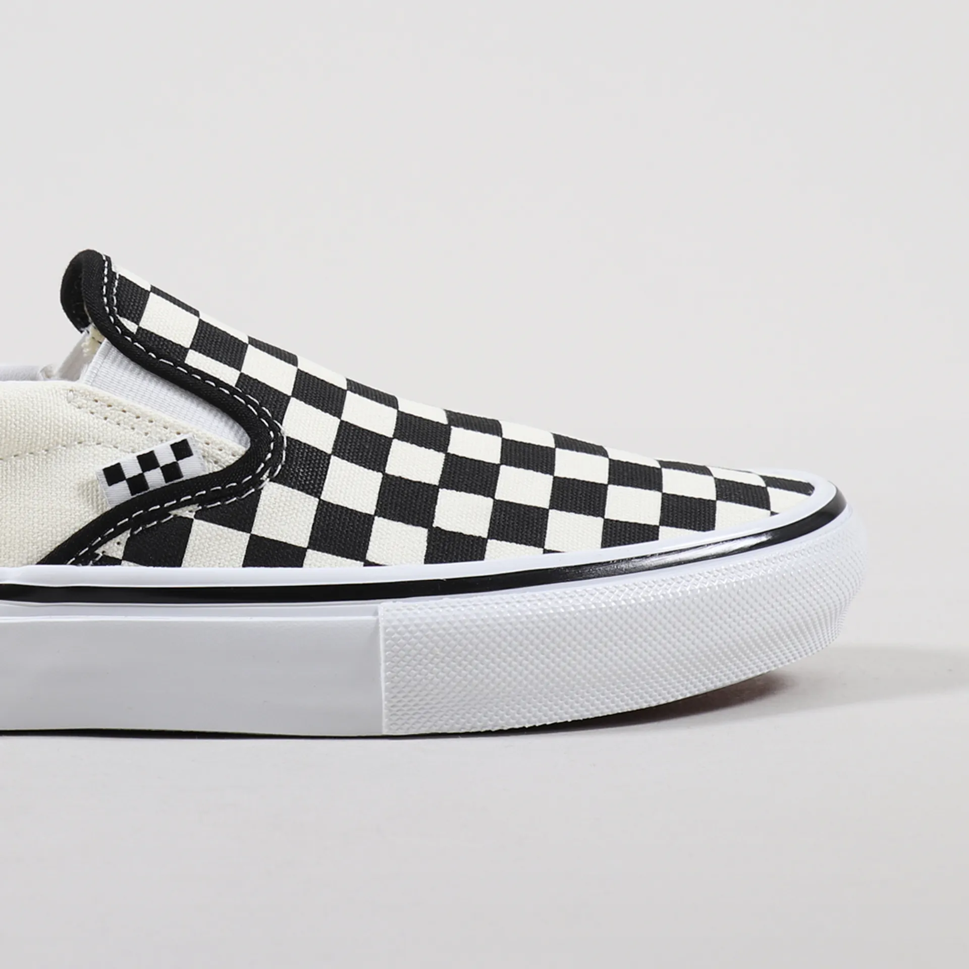Vans Mens Skate Slip-On Shoes Checkerboard Black Off White