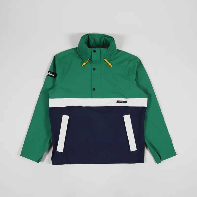 fusie Staan voor College Berghaus Mens Outdoor Ski Smock 86 Pullover Jacket Green Blue