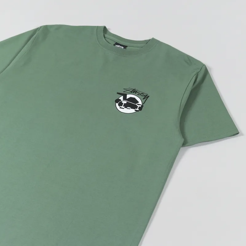 Stussy Skateman T Shirt Green-3
