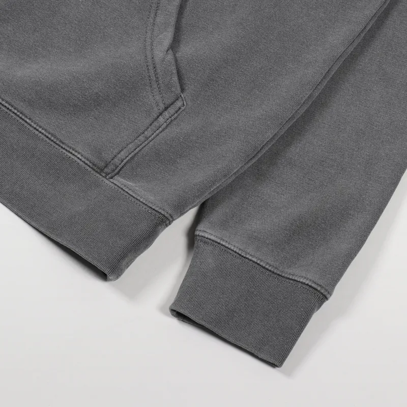 Call Me 917 Small Dialtone Pullover Hoodie Pigment Dyed Black-2