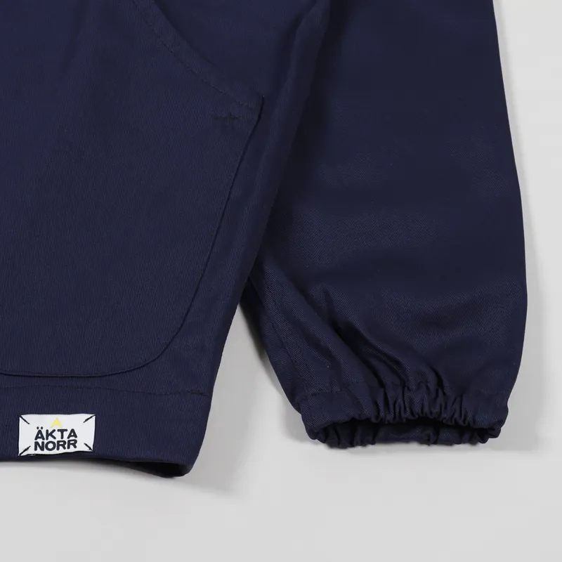 Akta Norr Overshirt Smock Midnight Blue-7