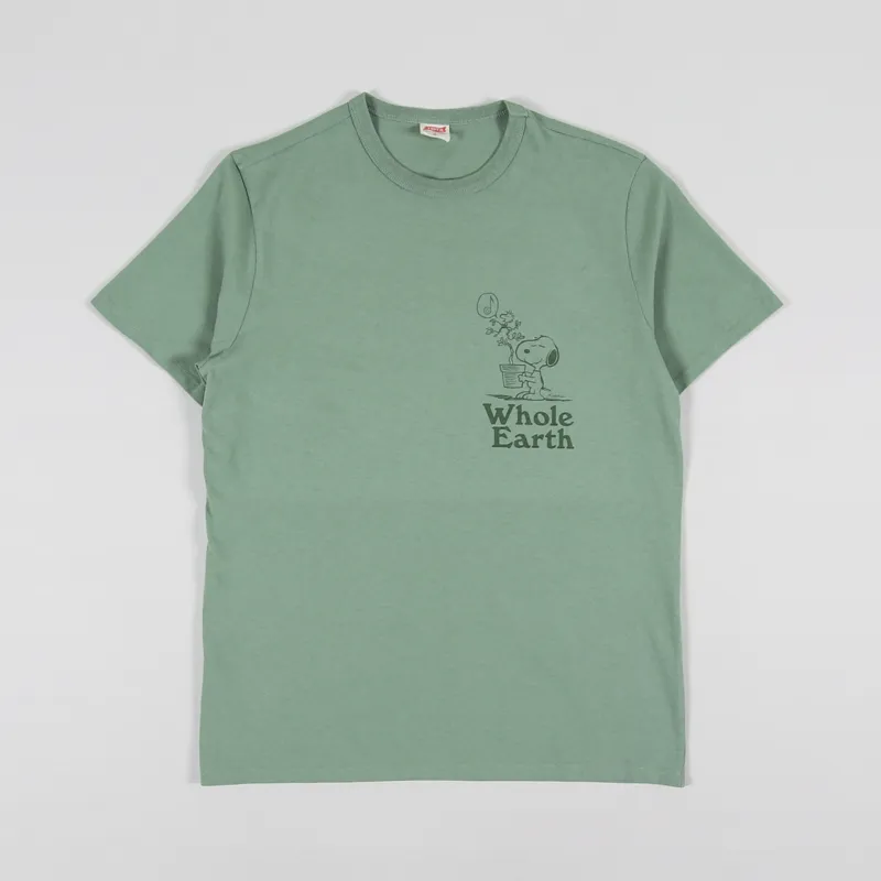 TSPTR Snoopy Whole Earth T Shirt Olive-1