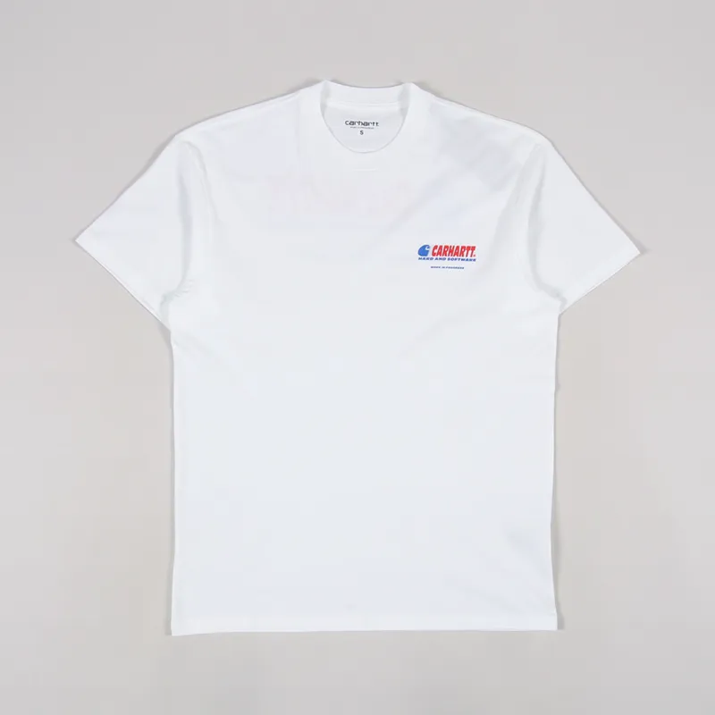 Carhartt WIP Mens Short Sleeve Graphic Software T Shirt White