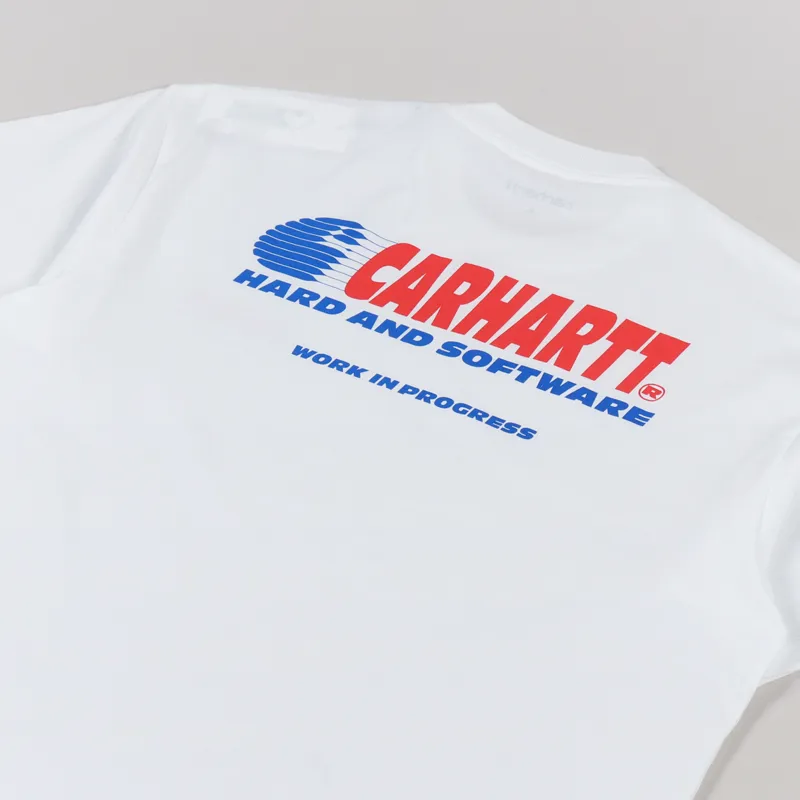Carhartt WIP Mens Short Sleeve Graphic Software T Shirt White