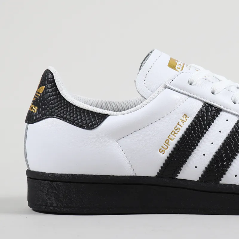Adidas Skateboarding Superstar ADV Shoes White Black Gold-5