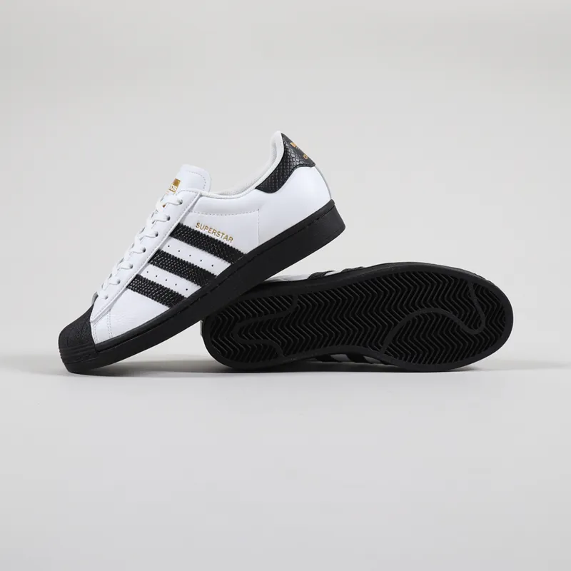adidas Skateboarding Superstar ADV (Footwear White/Core Black/Gold  Metallic) - FV5922 - Consortium