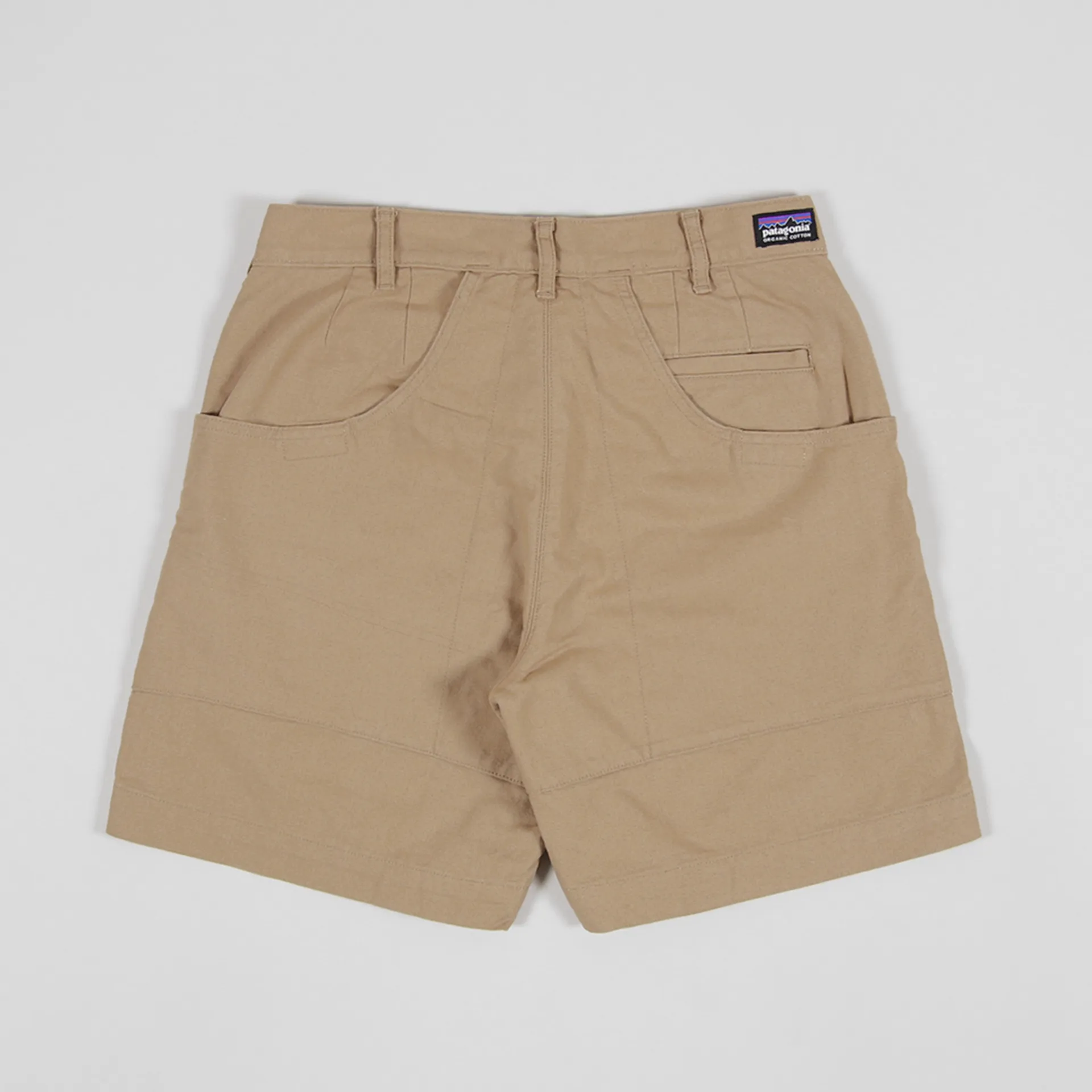 Patagonia Mens Organic Cotton Stand Up Shorts 7 Inch Mojave Khaki