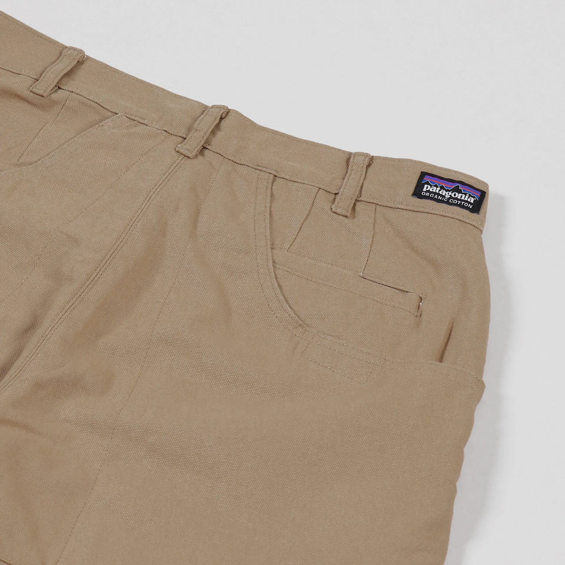 Patagonia Mens Organic Cotton Stand Up Shorts 7 Inch Mojave Khaki