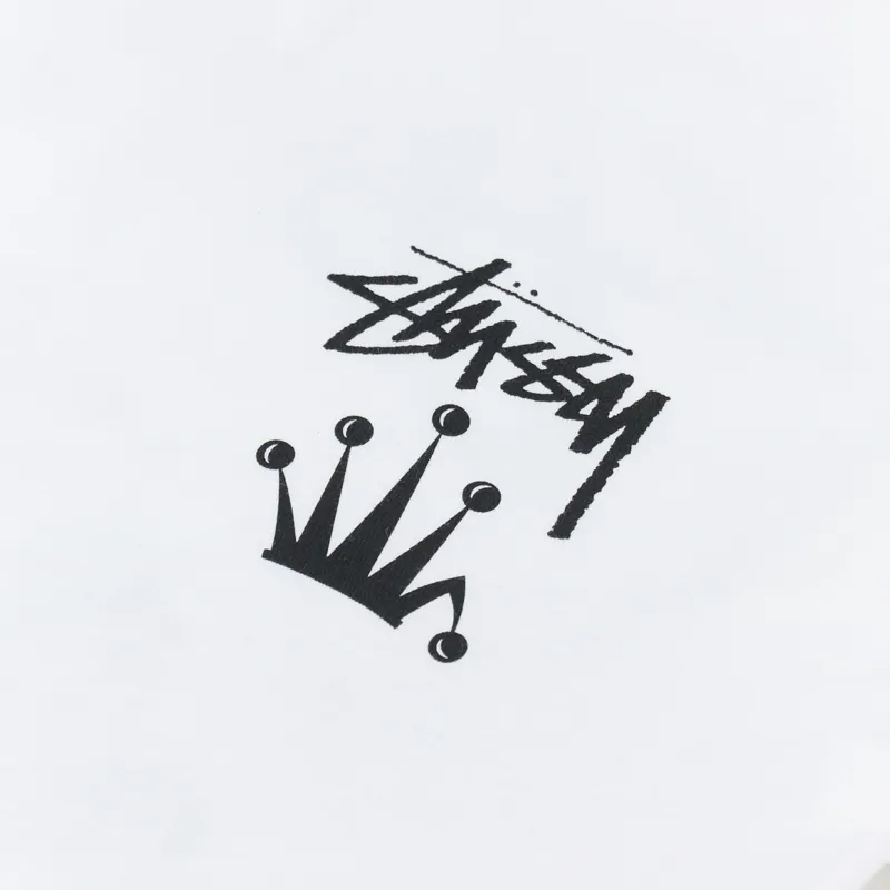 Stussy Stock Crown T Shirt White-5