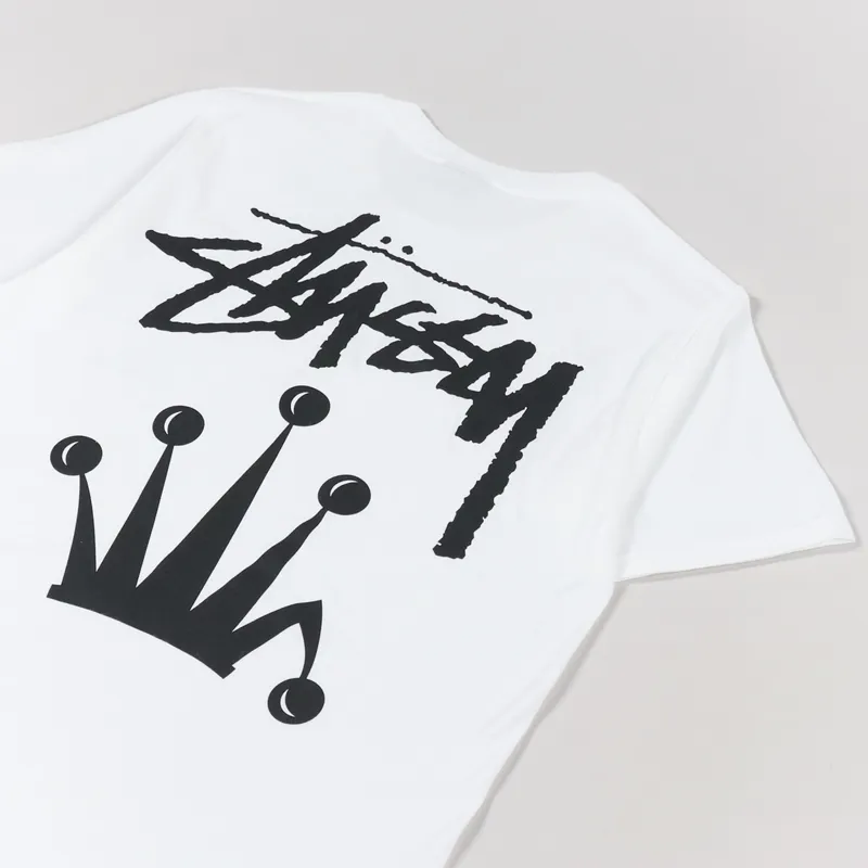 Stussy Stock Crown T Shirt White-2