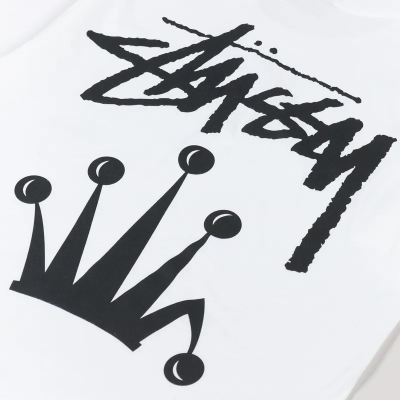 Stussy Stock Crown T Shirt White-4
