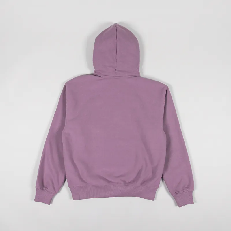 Stussy Stock Logo Applique Hoodie Orchid-1