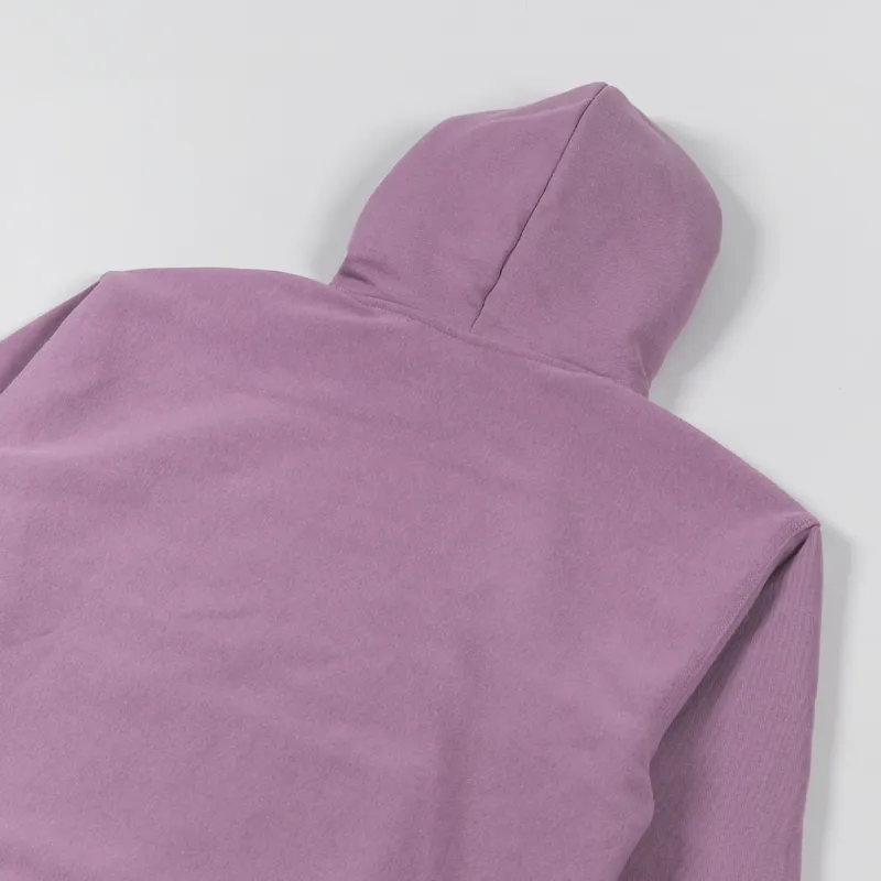 Stussy Stock Logo Applique Hoodie Orchid-3