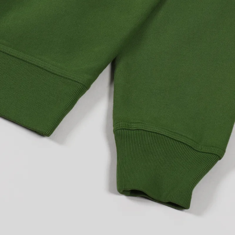 Stussy Stock Logo Crew Sweat Green-4