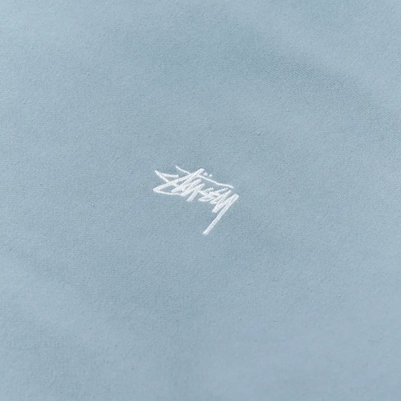 Stussy Stock Logo Crew Sweat Slate-5
