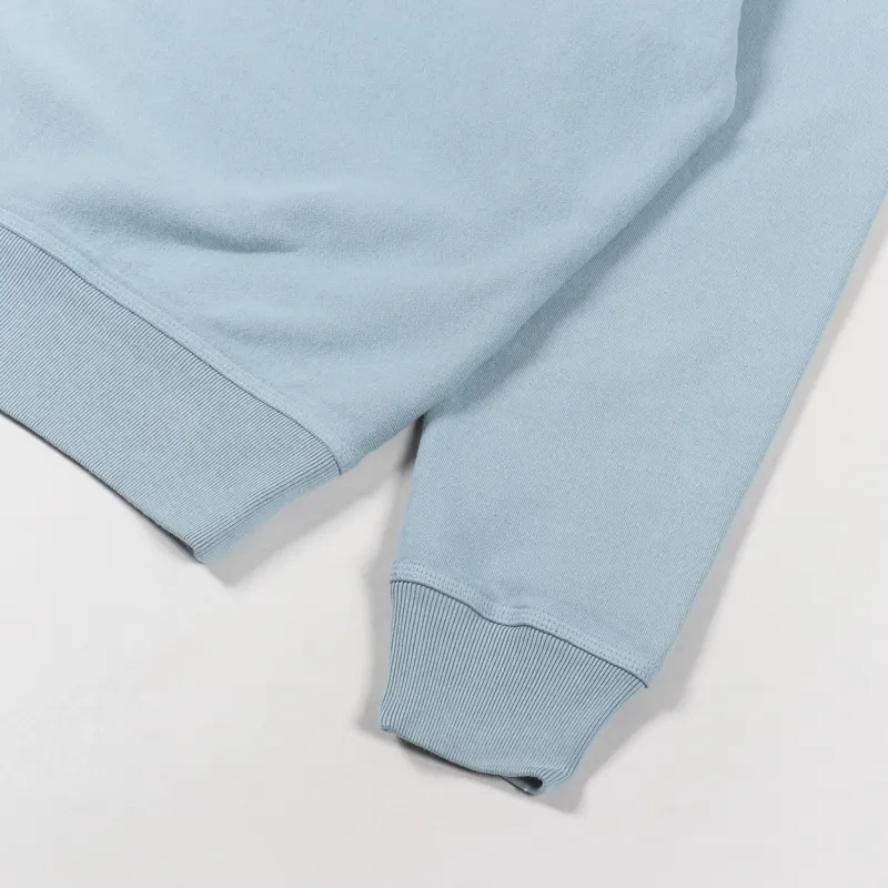 Stussy Stock Logo Crew Sweat Slate-4