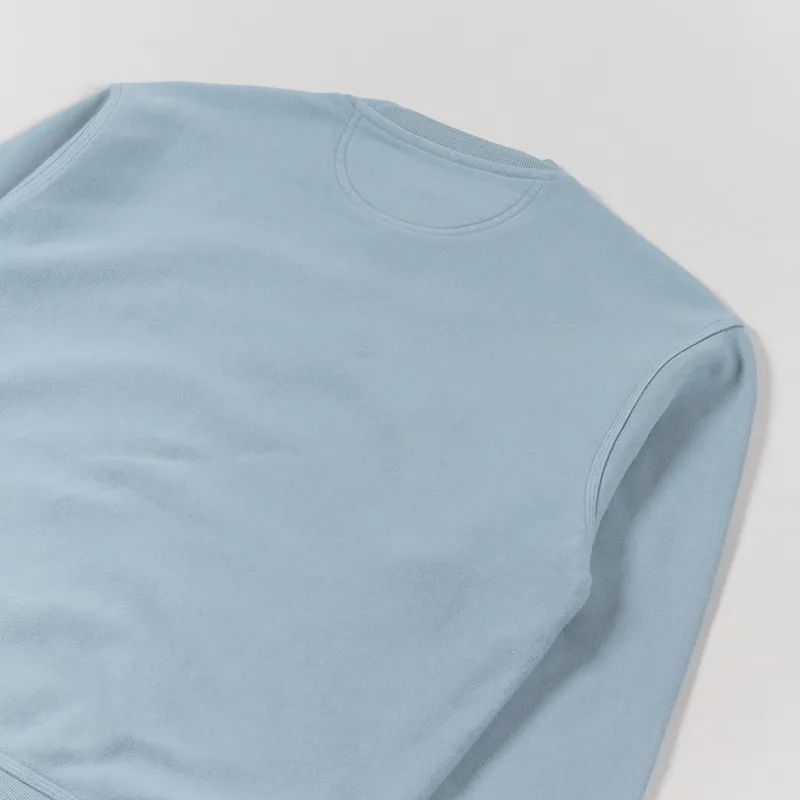 Stussy Stock Logo Crew Sweat Slate-3