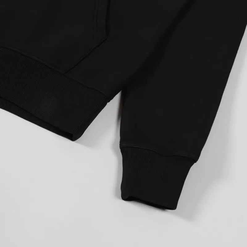 Stussy Stock Logo Hoodie Black-4