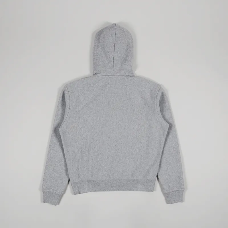 Stussy Stock Logo Hoodie Grey Heather-1