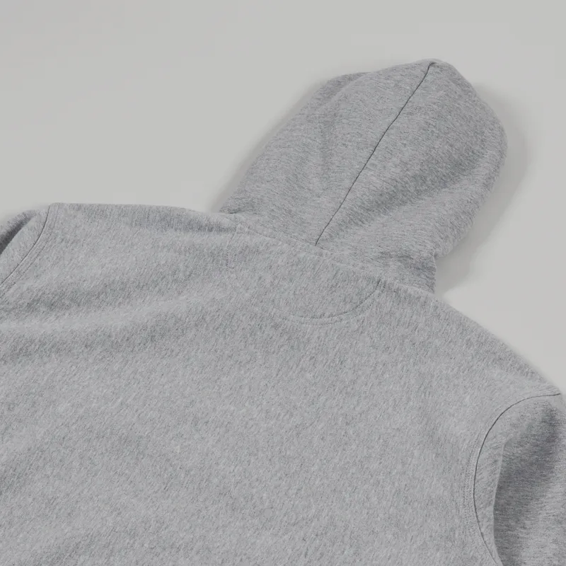 Stussy Stock Logo Hoodie Grey Heather-3