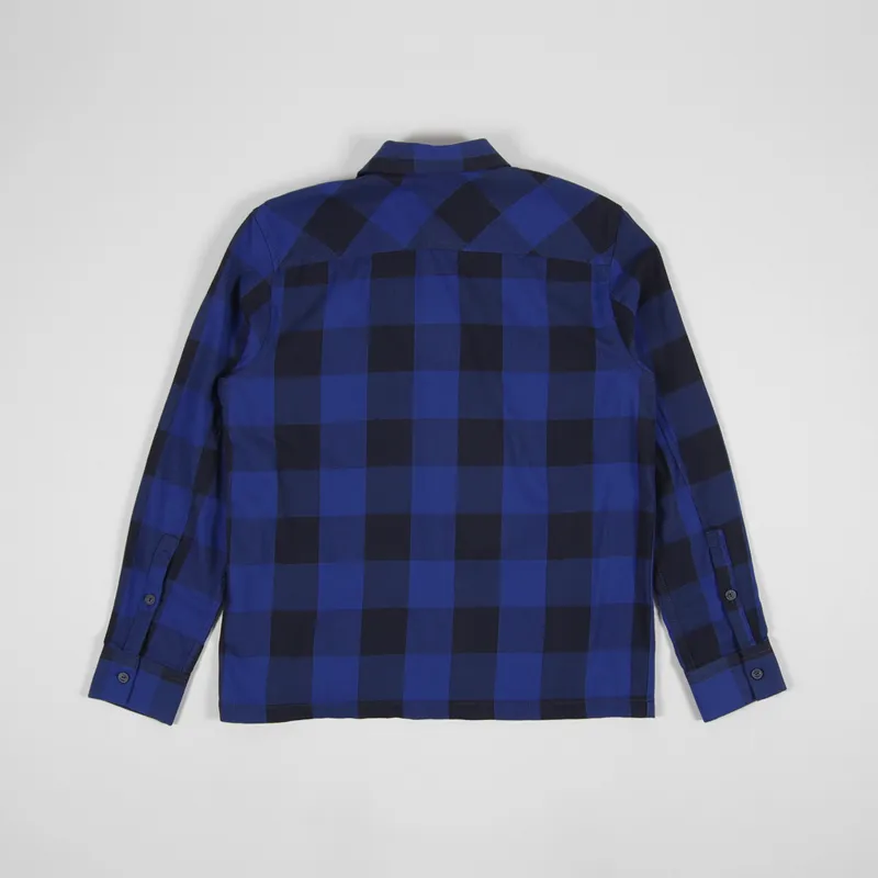 Nudie Jeans Sten Block Check Shirt Blue-1