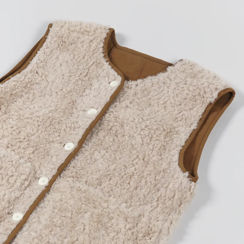 Sideline Womens Stevie Vest Natural Wool-9