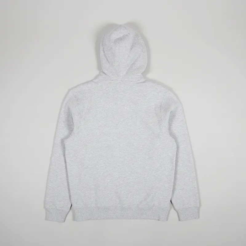 Stussy Stock Logo Applique Hoodie Ash Heather-1
